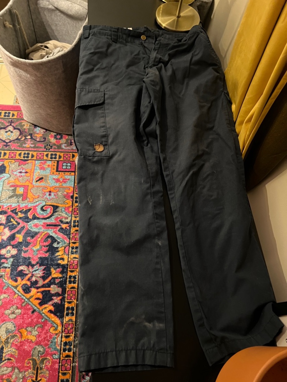 Men's Dark Navy Cargo Work Pants